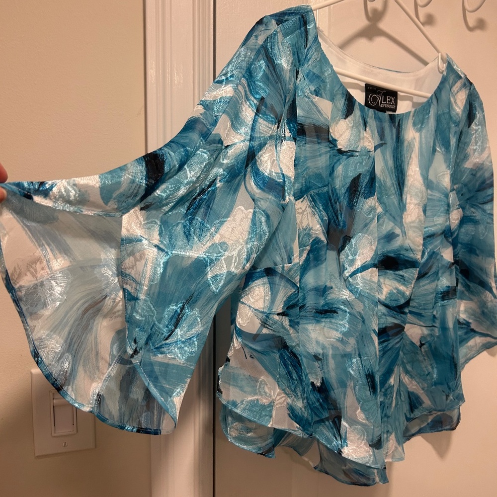 Alex Evenings Ruffle Top - Picture 5 of 5